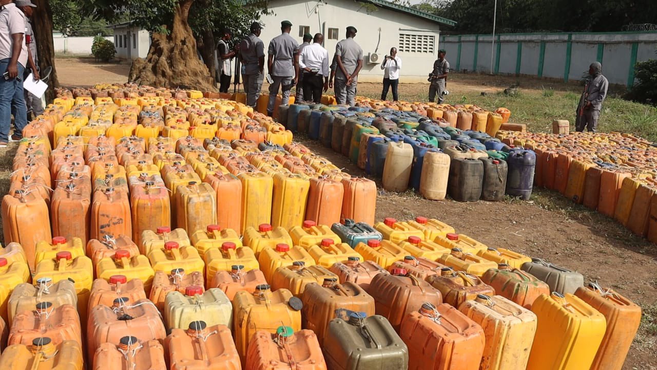 Smuggled Petrol Worth 14,375 up for Auction by Customs in Cross River